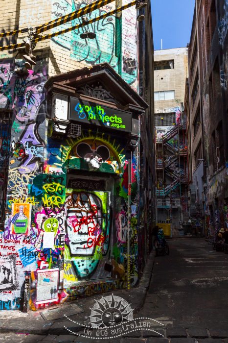 un été australien australie voyage melbourne victoria street art tag