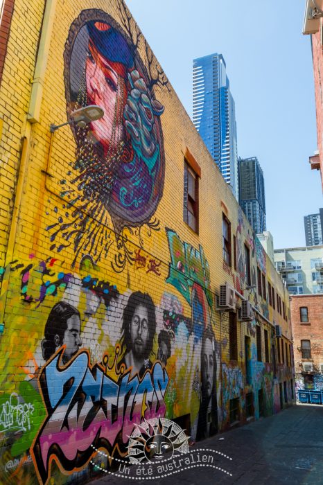 un été australien australie voyage melbourne victoria street art tag